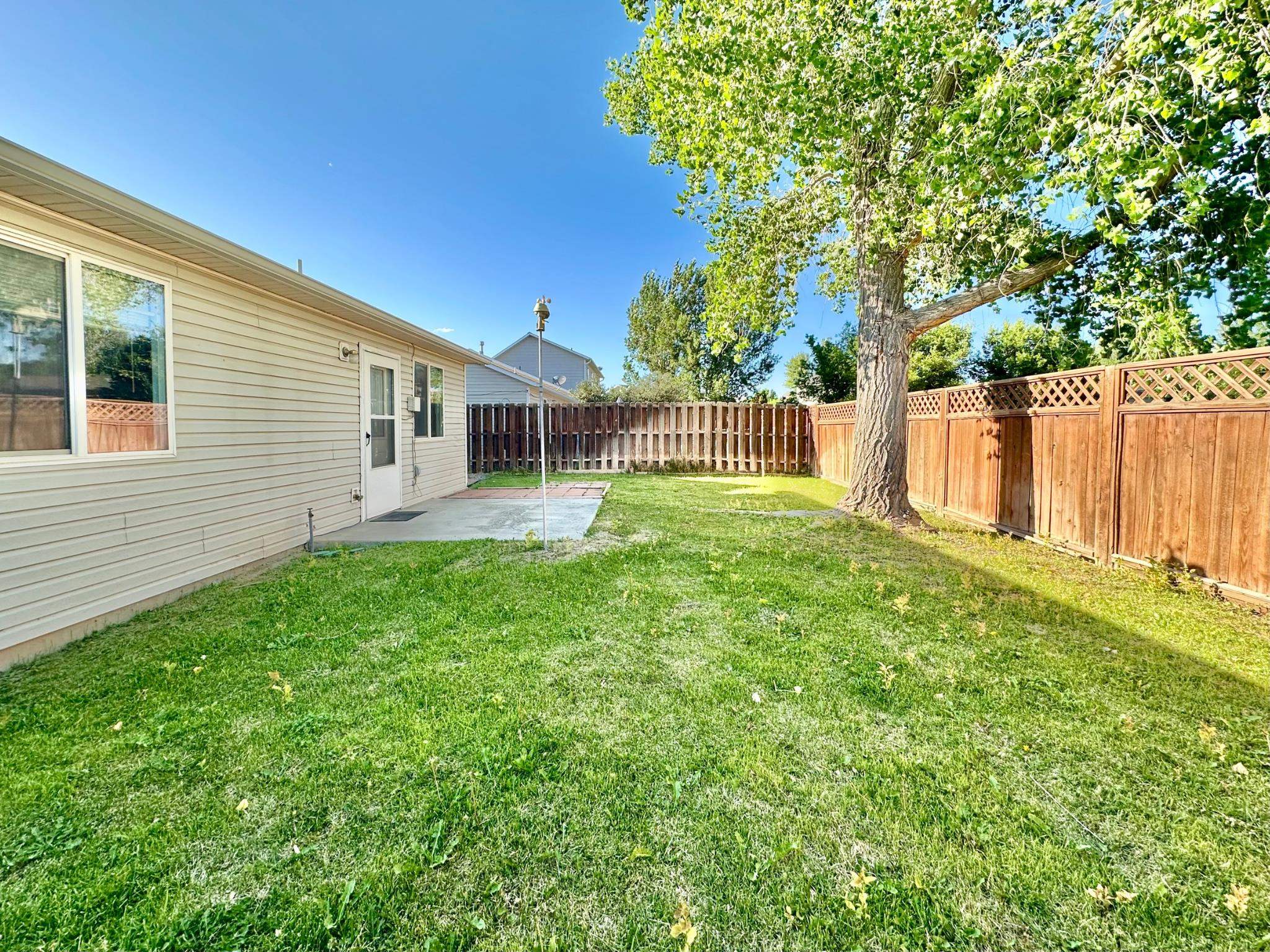 656 Springbrook Drive Grand Junction, CO 81504 - Photo 28 of 32 a view of a house with a backyard and a tree