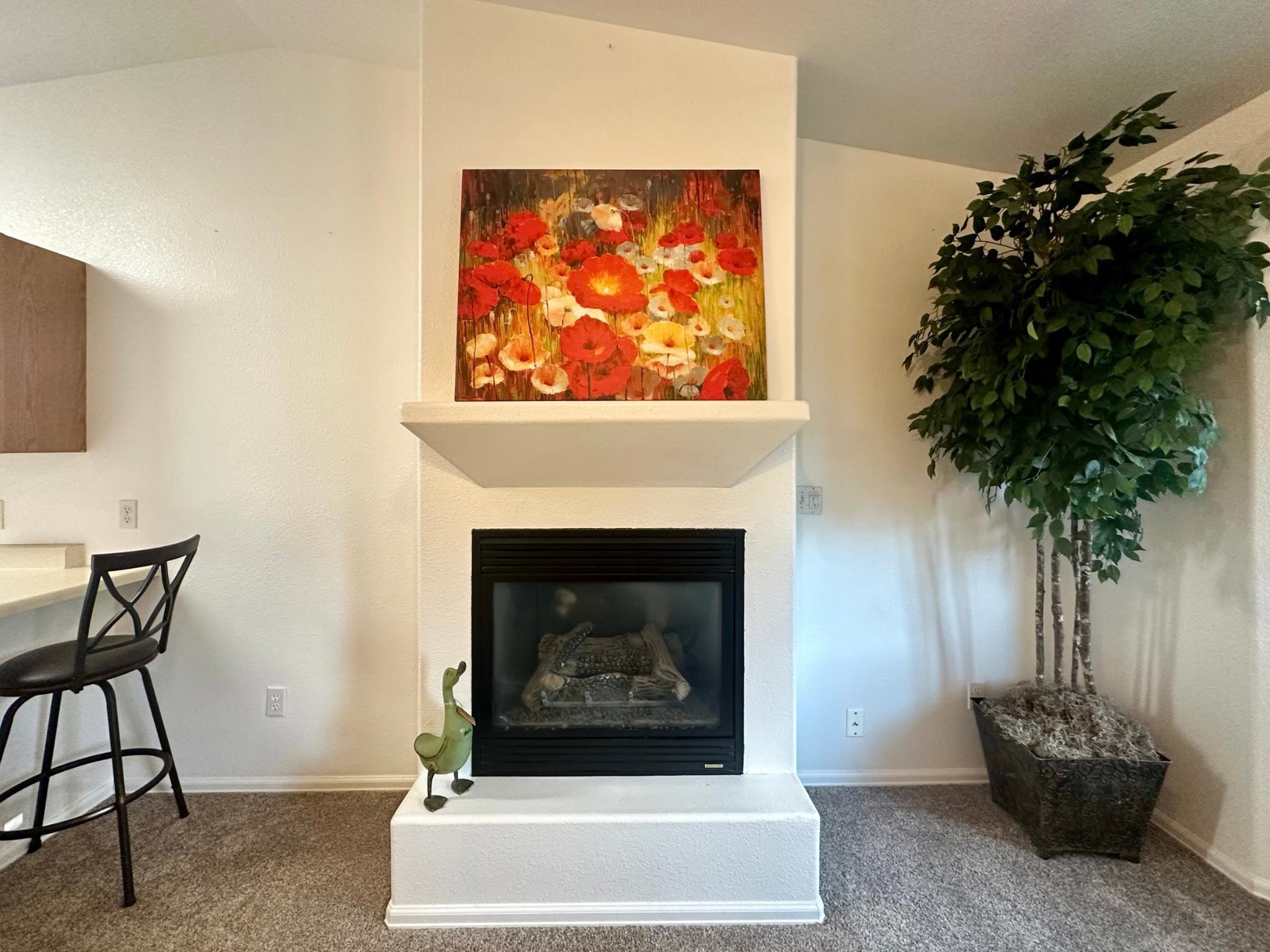 656 Springbrook Drive Grand Junction, CO 81504 - Photo 6 of 32 a living room with a potted plant and a fireplace