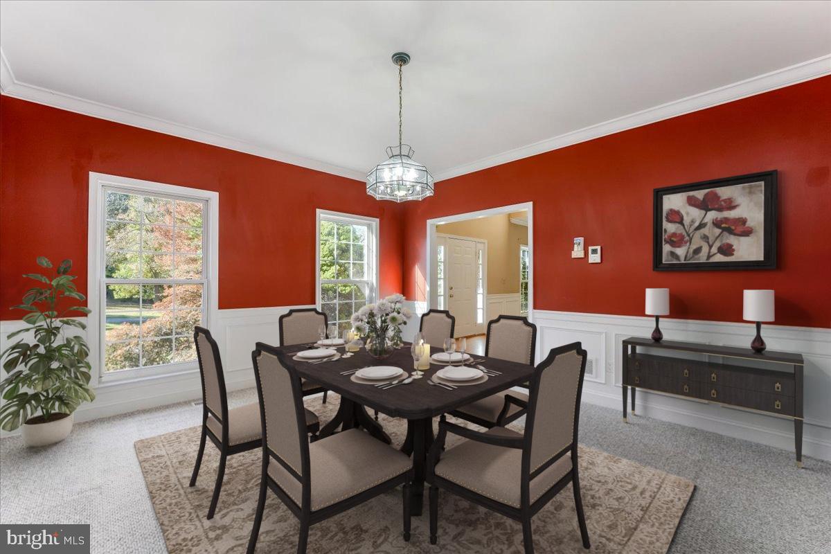 1677 Slitting Mill Road Glen Mills, PA 19342 - Photo 15 of 32 Virtually Staged Dining Room