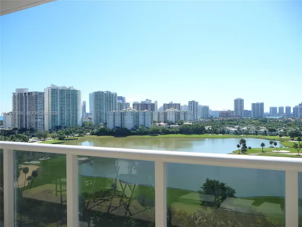 a view of a city with tall buildings