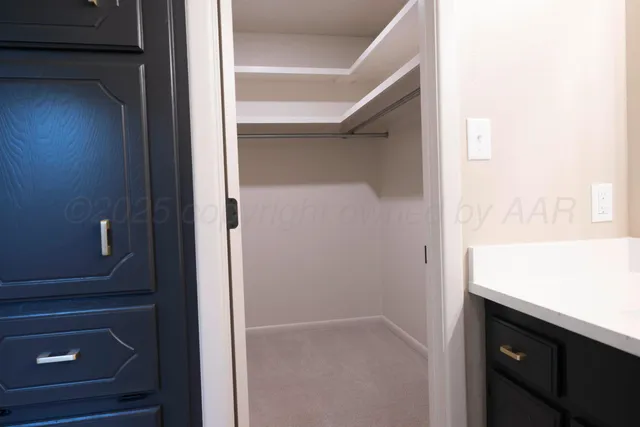 a view of walk in closet