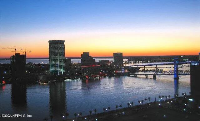 a view of city and lake