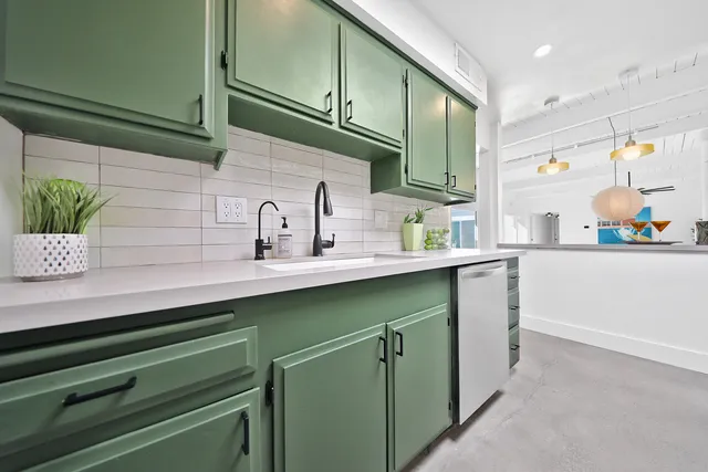 a close view of closet