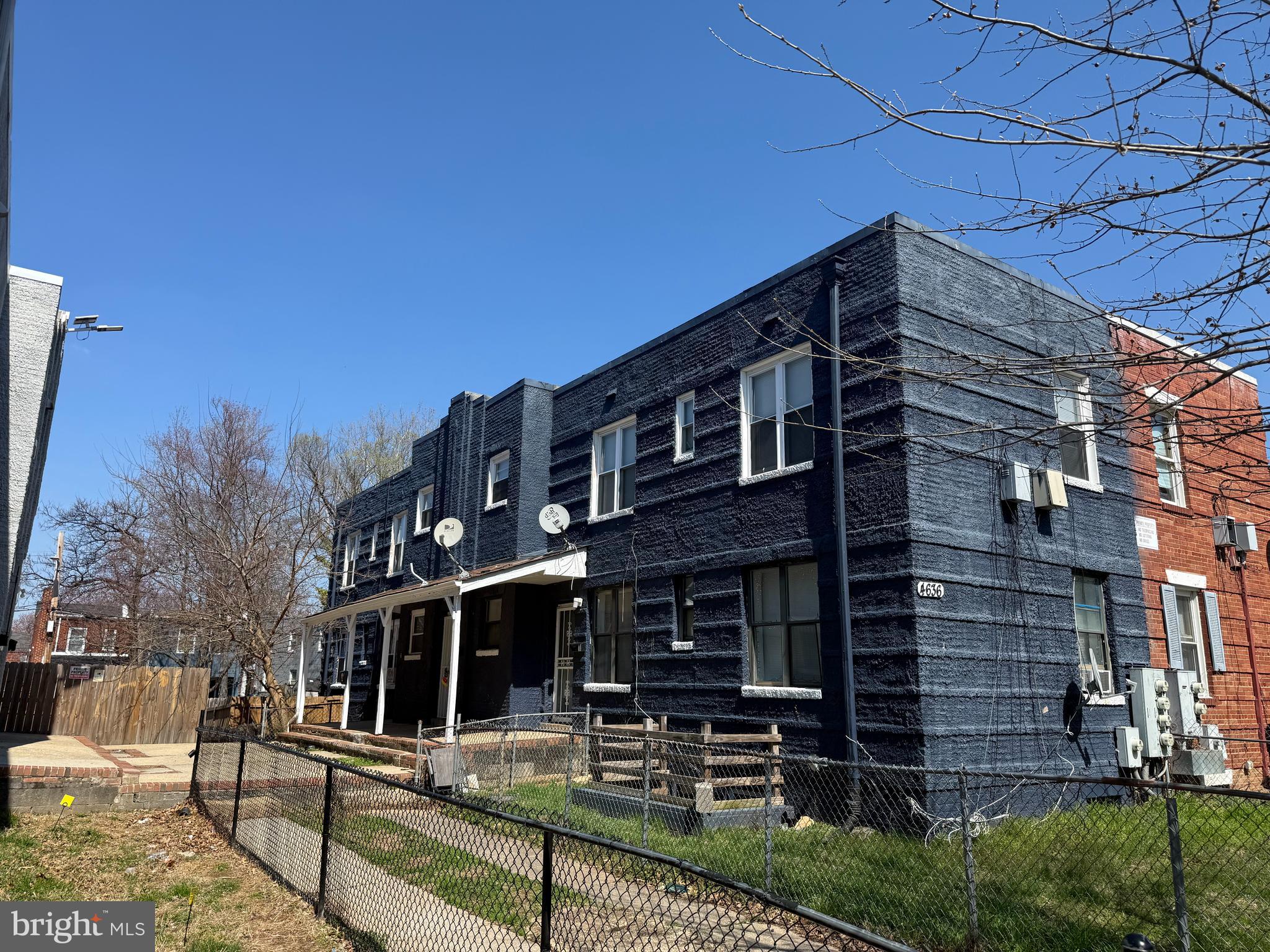 4636 Hillside Road Southeast Washington, DC 20019 - Photo 1 of 44 a front view of a building with street