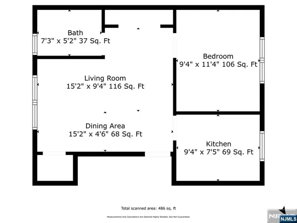 $1,750 | 206 Grand Avenue, Unit B, Rutherford, NJ 07070