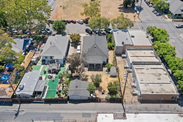 an aerial view of a