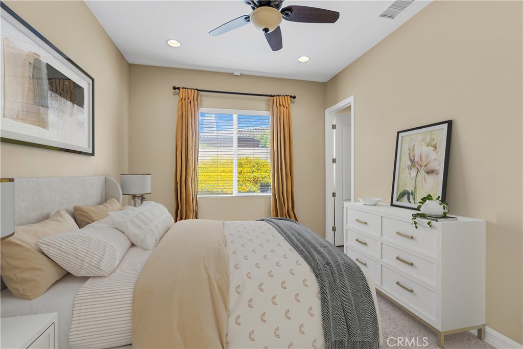 7780 Solitude Court Riverside, CA 92506 - Photo 37 of 71 Virtually Staged Secondary Bedroom 1