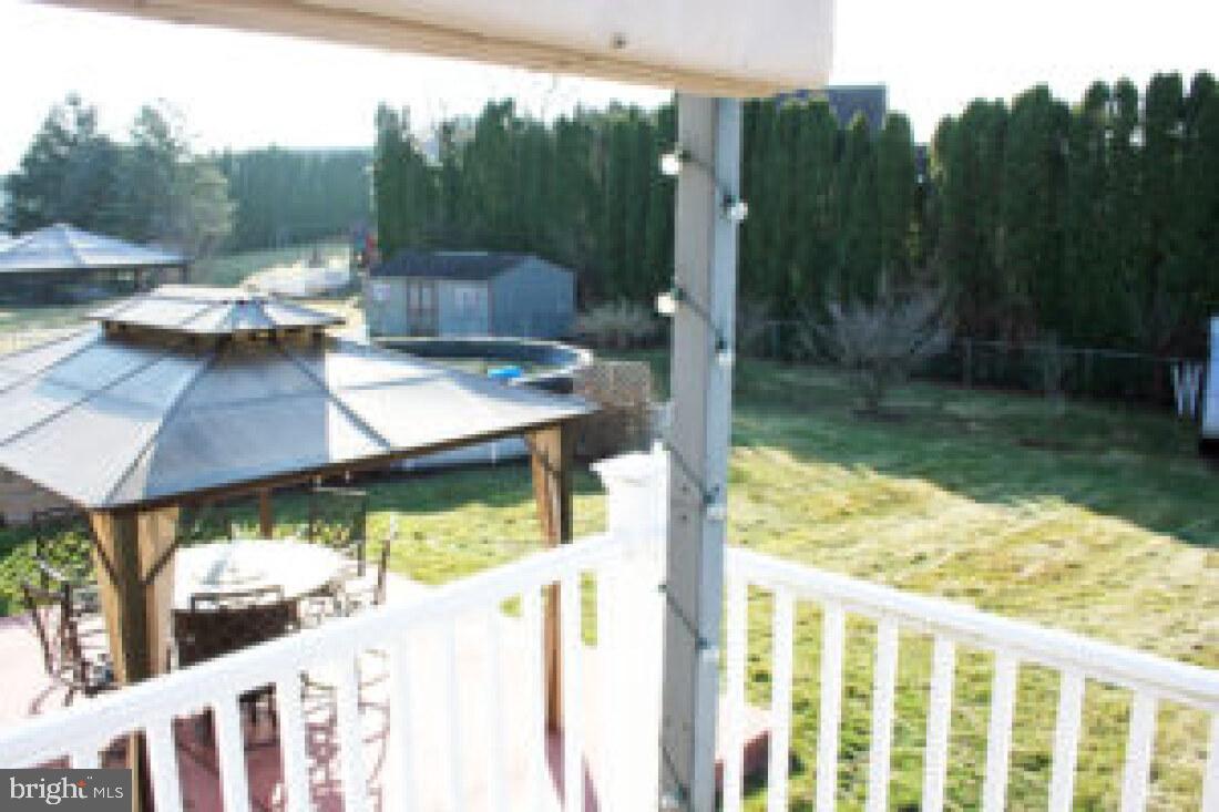 828 Weavertown Road Lebanon, PA 17046 - Photo 11 of 38 a view of a small yard from a balcony