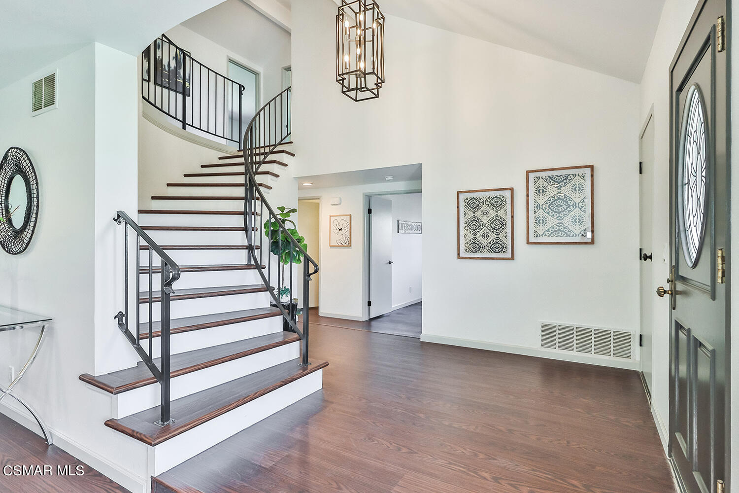 3091 Omega Avenue Simi Valley, CA 93063 - Photo 36 of 66 a view of entryway with stairs and wooden floor