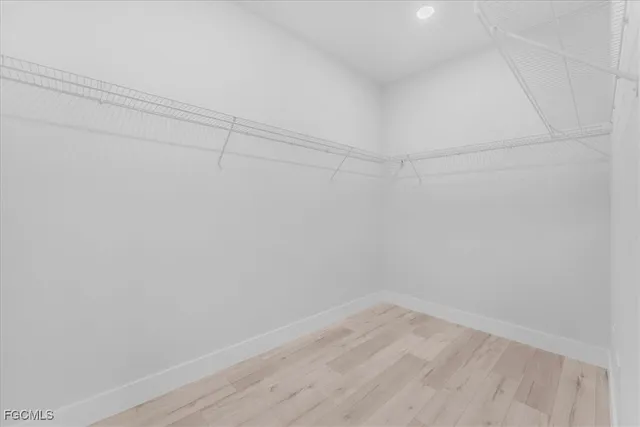 a view of a room with empty racks