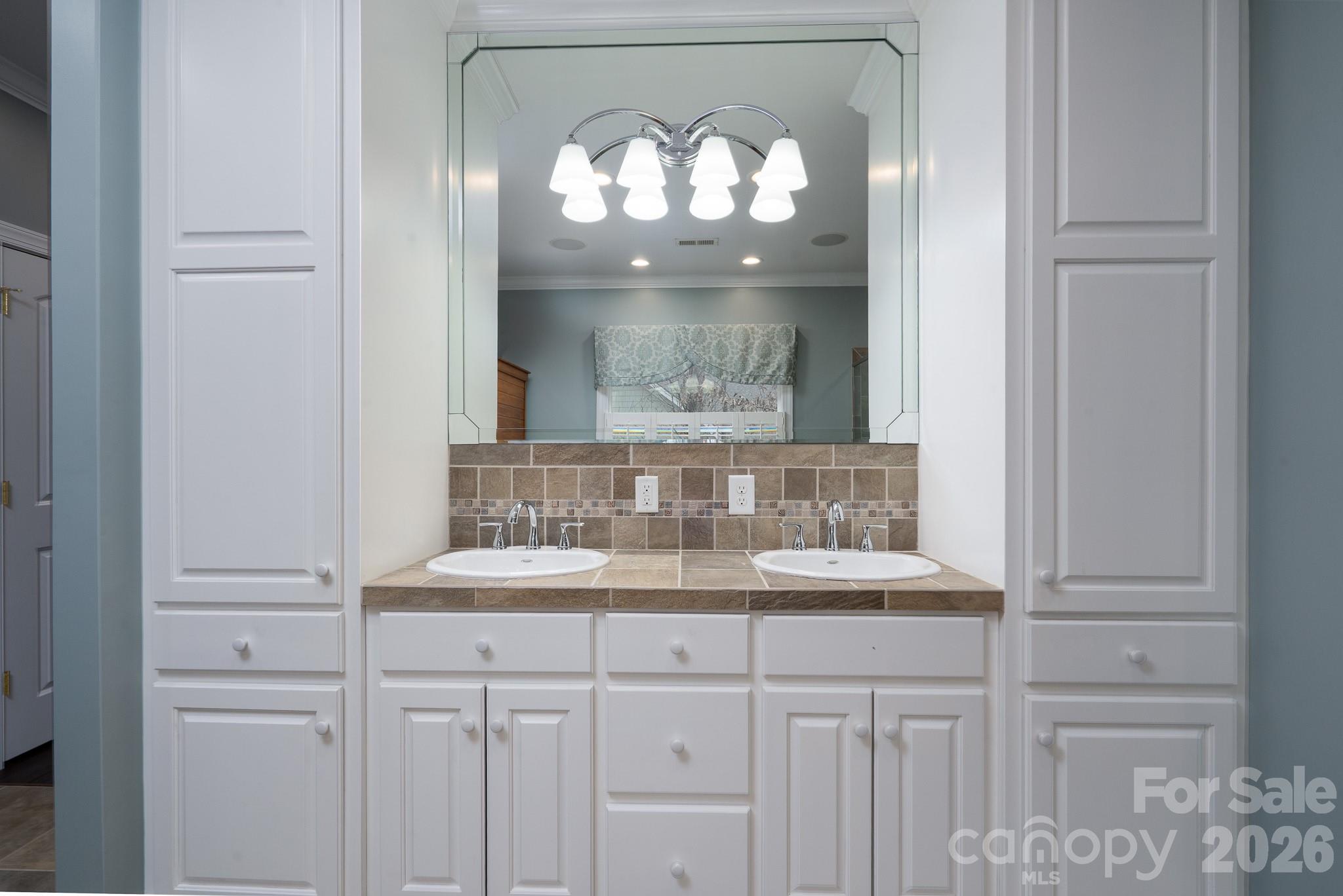 338 PLANTATION Way Mount Gilead, NC 27306 - Photo 25 of 48 a bathroom with a sink and a mirror