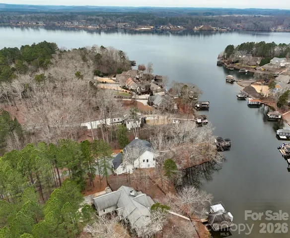 a view of a lake with outdoor space