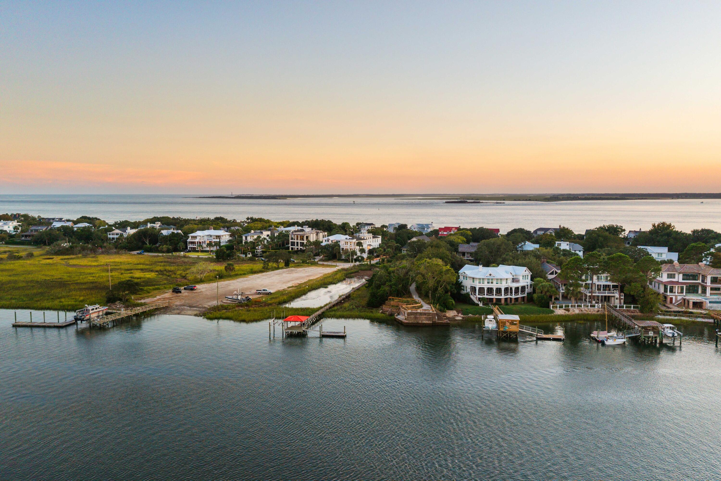 904 Middle Street Sullivans Island, SC 29482 - Photo 61 of 64 Twilight Aerials_904 Middle_14