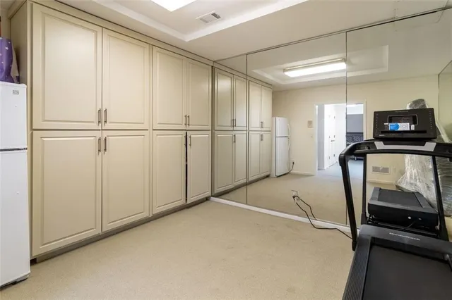 a view of a storage & utility room in a room