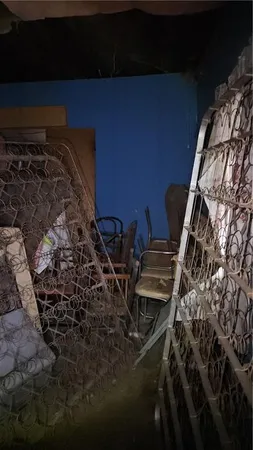 a view of a room with an empty space