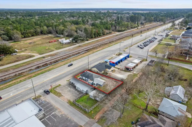a view of city from balcony