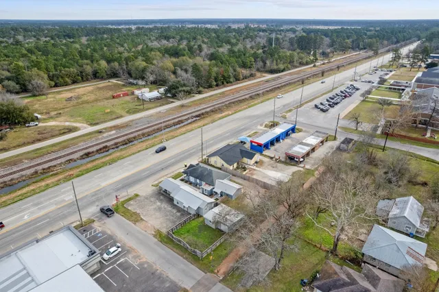 a view of a city from a balcony