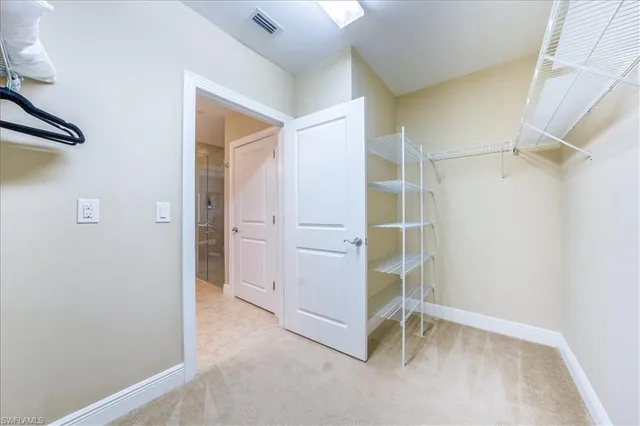 a view of an empty room