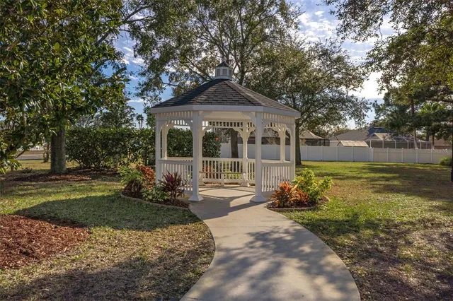 a view of a lake with houses