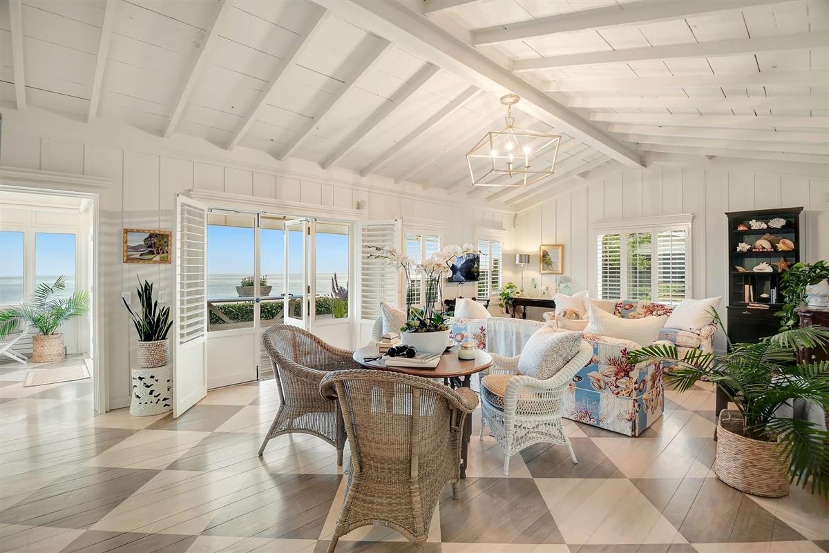 759 Las Olas Drive Aptos, CA 95003 - Photo 14 of 50 a living room with furniture potted plant and kitchen view