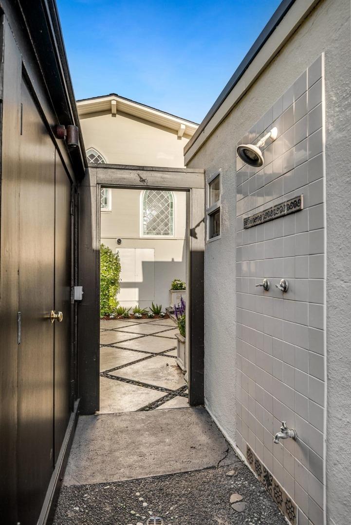 759 Las Olas Drive Aptos, CA 95003 - Photo 46 of 50 a view of a hallway with wooden shelves