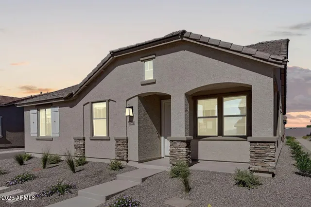 a front view of a house