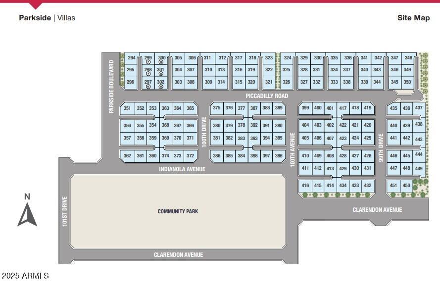 9994 West Piccadilly Road Avondale, AZ 85392 - Photo 38 of 46 Site Map Parkside villas