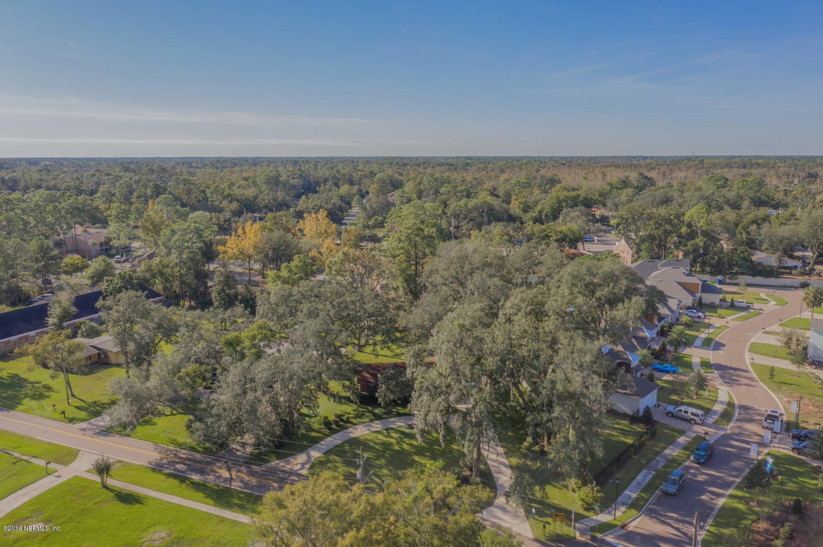 8702 Sanchez Road Jacksonville, FL 32217 - Photo 27 of 34 an aerial view of residential house and outdoor space