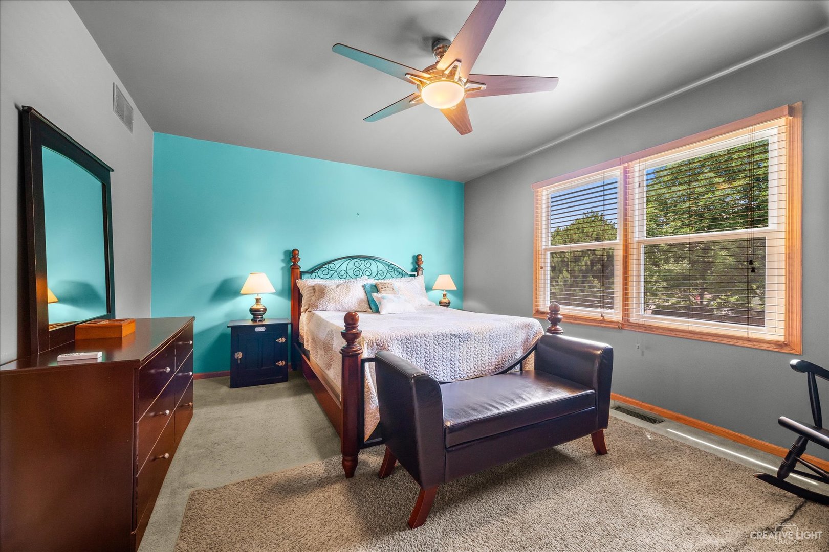 1813 Olde Mill Road Plainfield, IL 60586 - Photo 23 of 34 a bedroom with a bed window and a desk