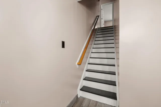 a view of entryway with stairs