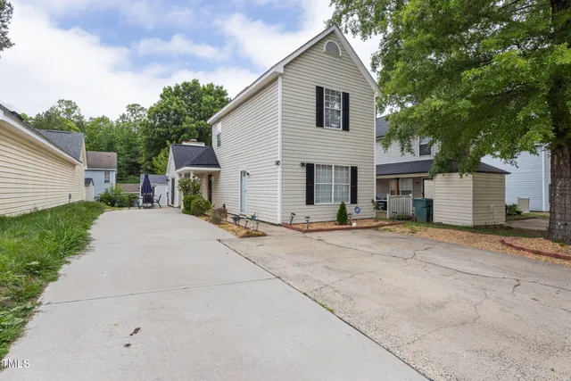 a view of a house with a patio