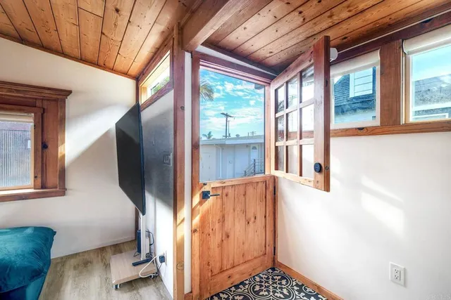 a view of front door