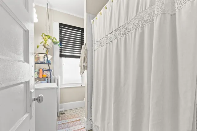 a close view of closet