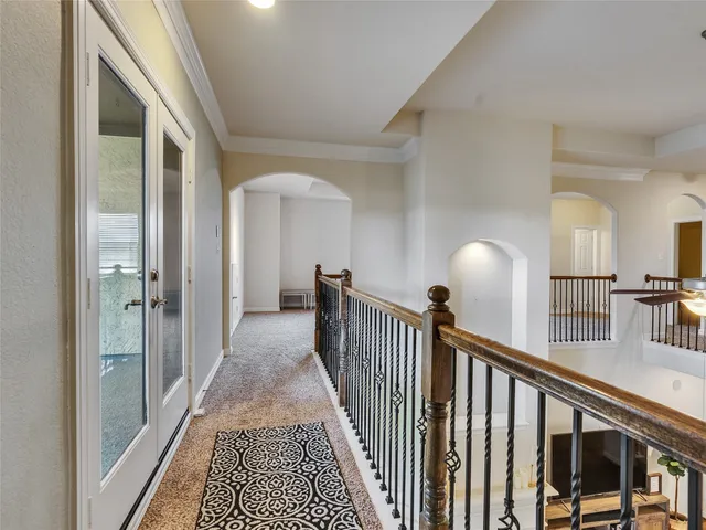 a workspace with furniture and window