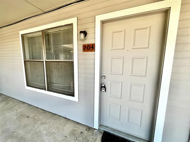 a view of front door