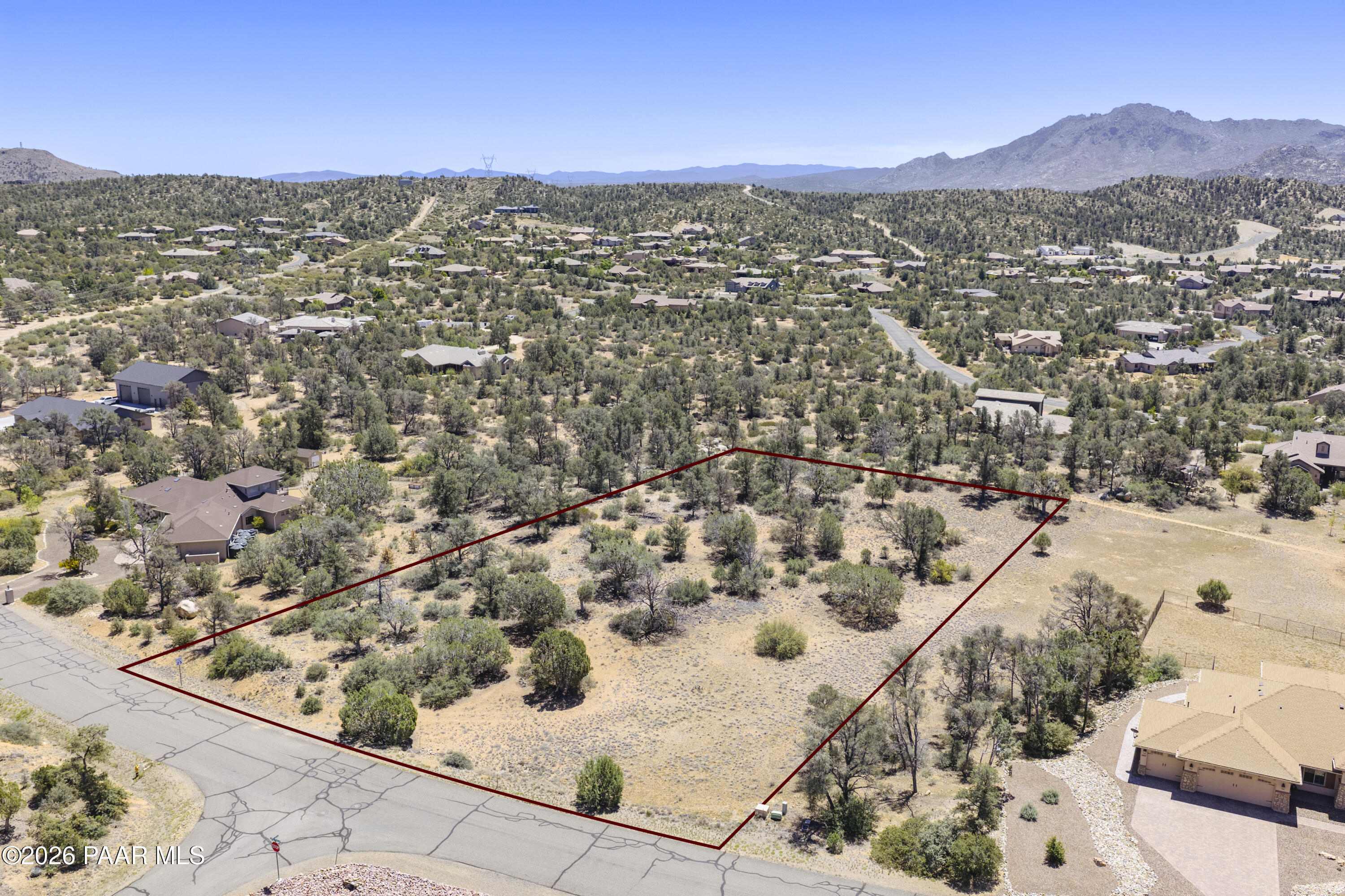 5825 West Almosta Ranch Road Prescott, AZ 86305 - Photo 7 of 19 an aerial view of residential houses with outdoor space