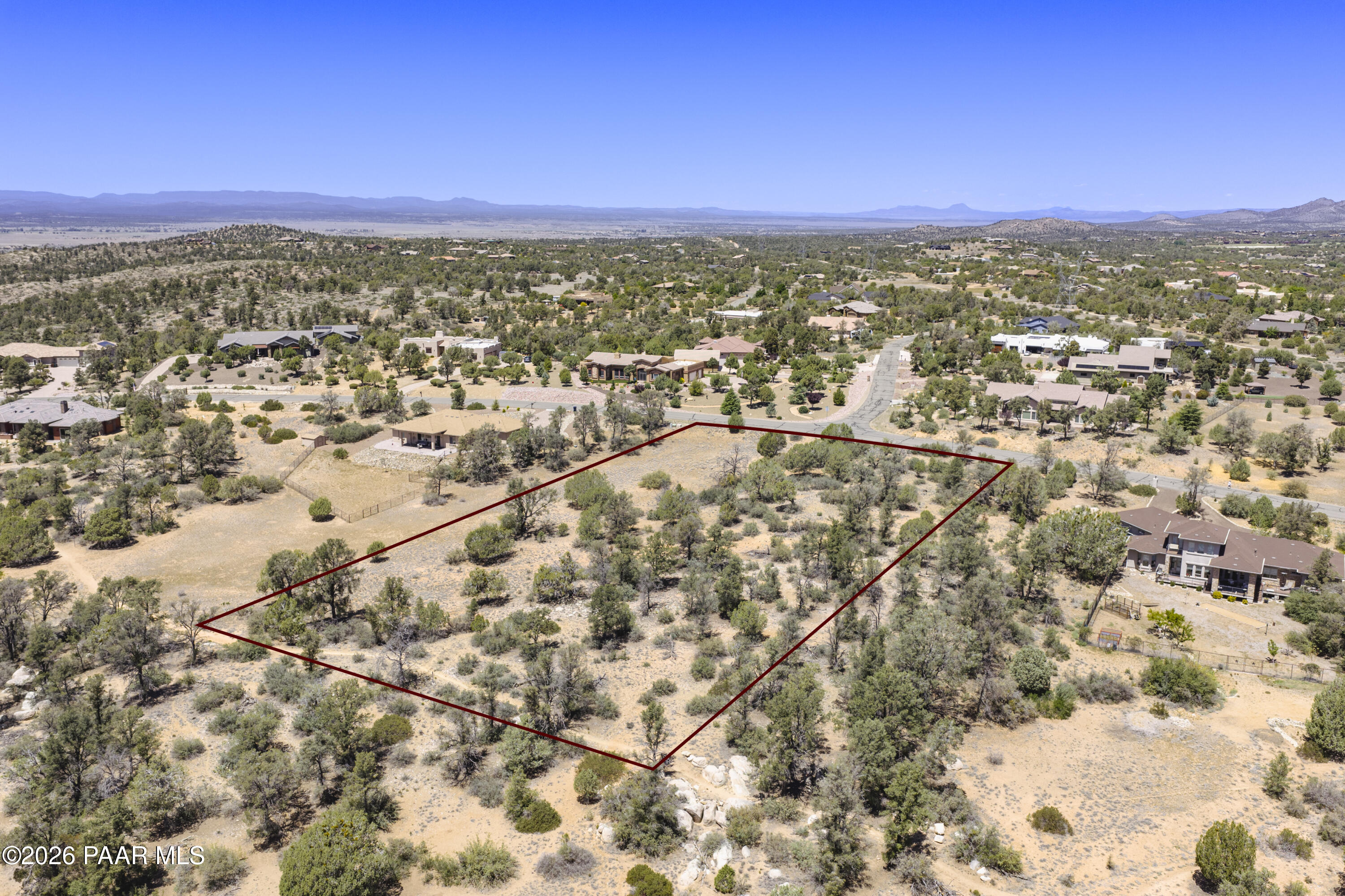 5825 West Almosta Ranch Road Prescott, AZ 86305 - Photo 8 of 19 a view of city and mountain