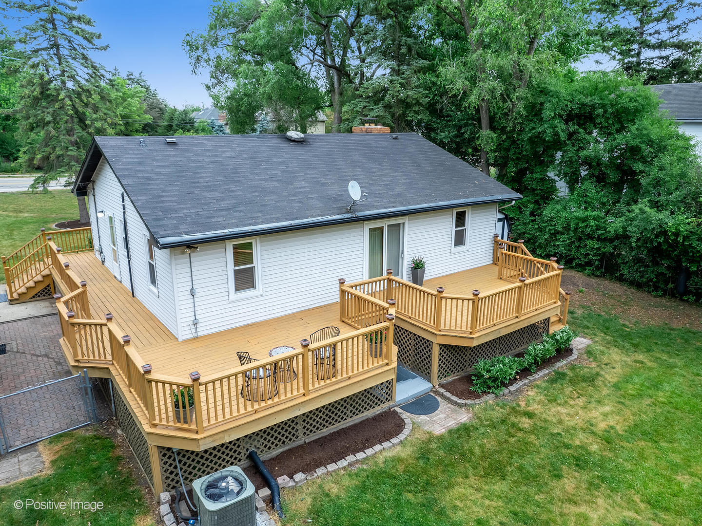 335 Oldfield Road Darien, IL 60561 - Photo 26 of 33 an aerial view of a house with a yard deck and deck
