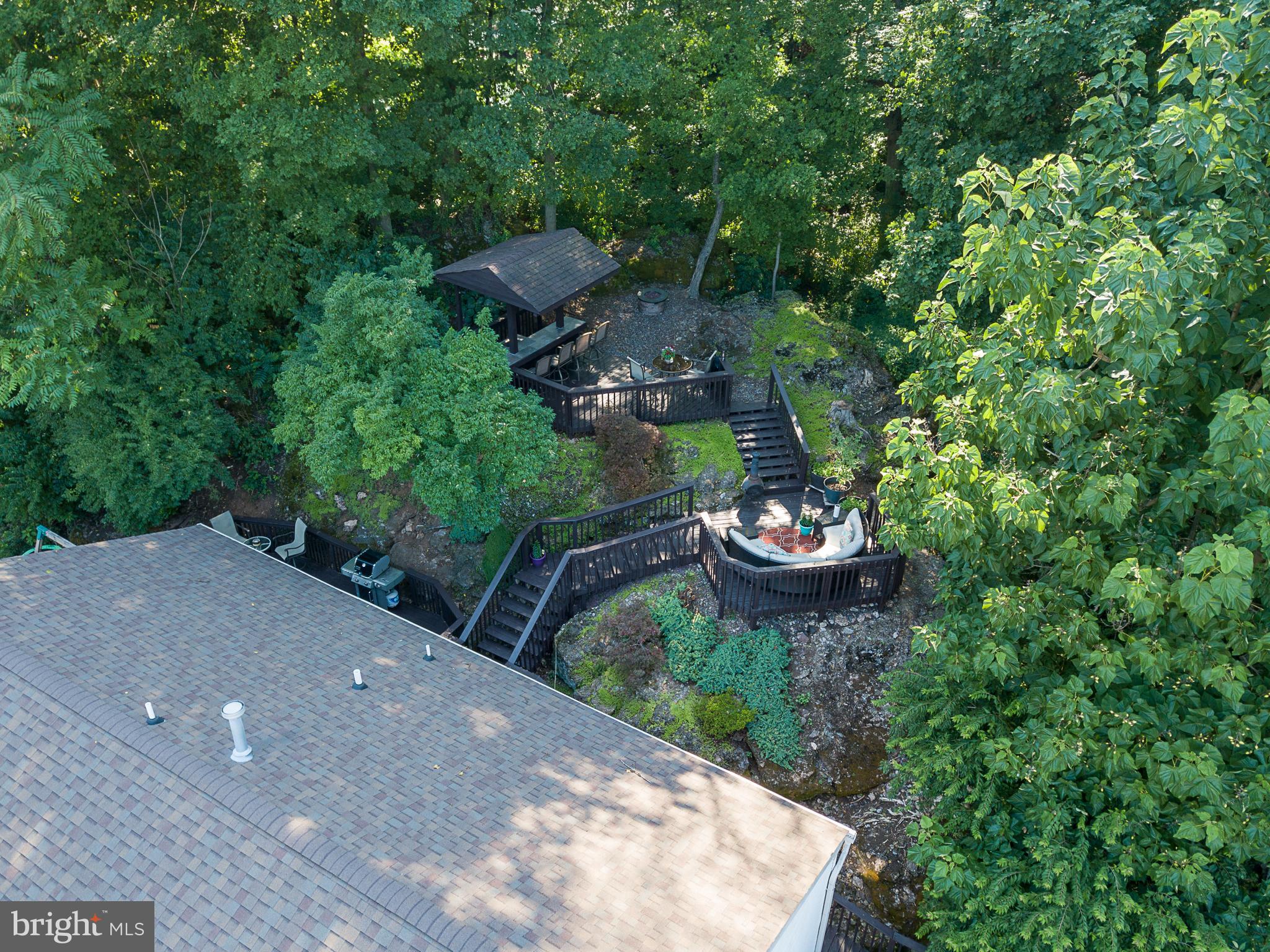 4346 Hillside Road Reading, PA 19606 - Photo 35 of 42 AERIAL VIEW OF BACK YARD