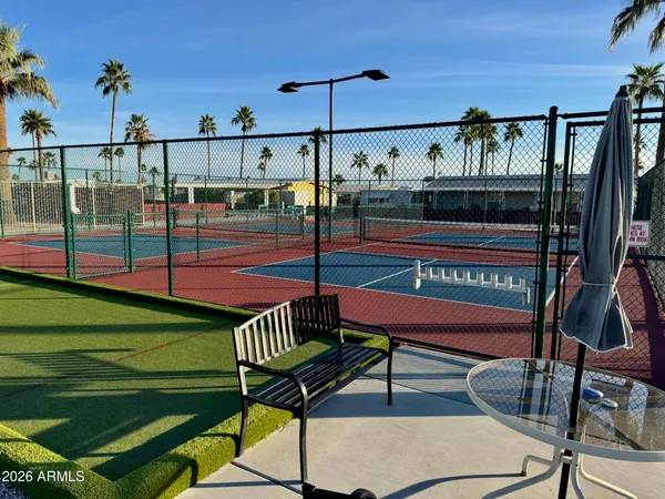 a view of a tennis court