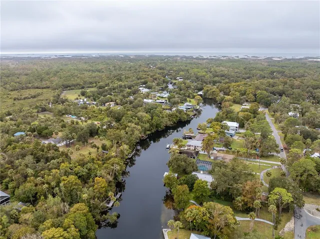 a view of a porch with wooden floor and potted plants