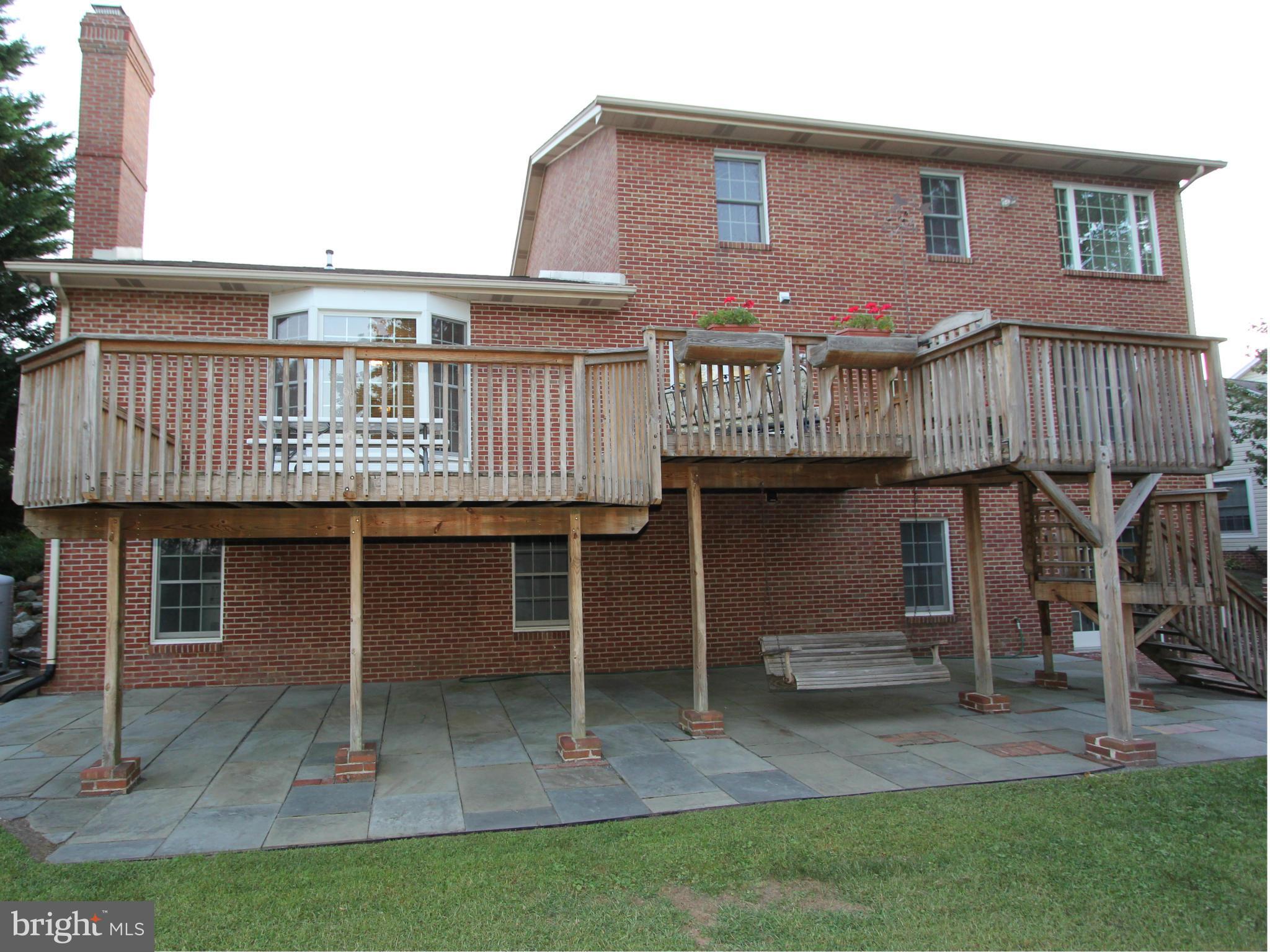 8129 Stone Ridge Drive Frederick, MD 21702 - Photo 22 of 30 Rear Exterior View (Note All Brick).
