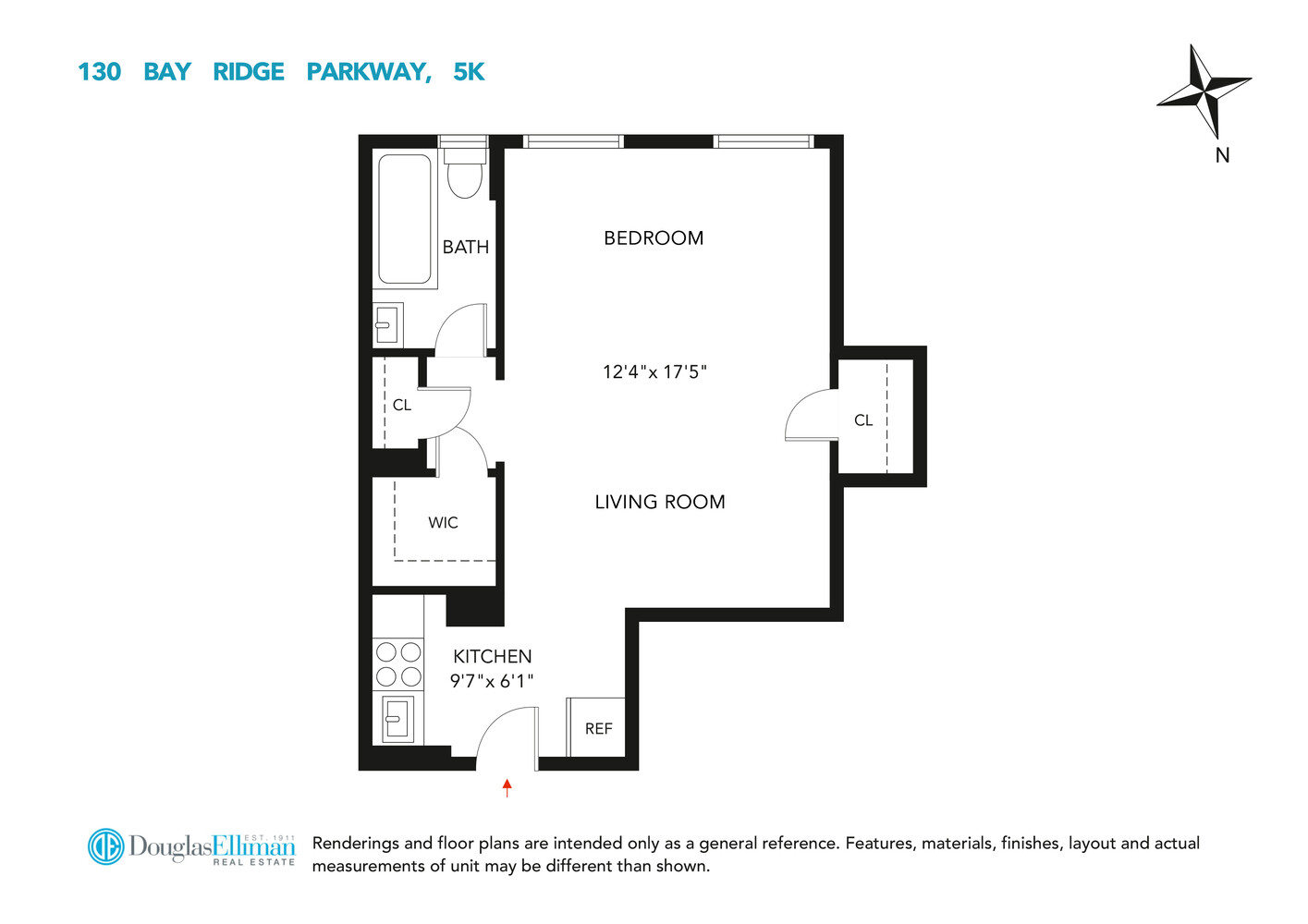 130 Bay Ridge Parkway, Unit 5K Brooklyn, NY 11209 - Photo 11 of 11 a picture of a floor plan