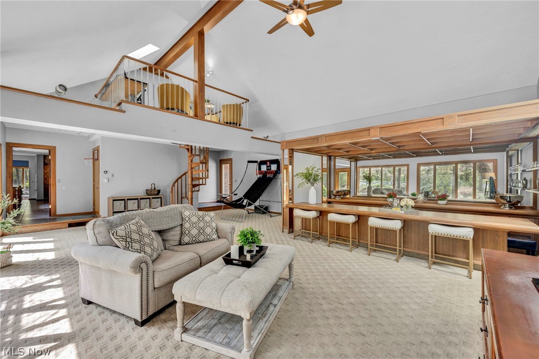 5168 Townsend Road Richfield, OH 44286 - Photo 21 of 50 Great room with bar and loft