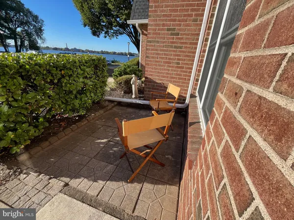 a view of balcony with chairs