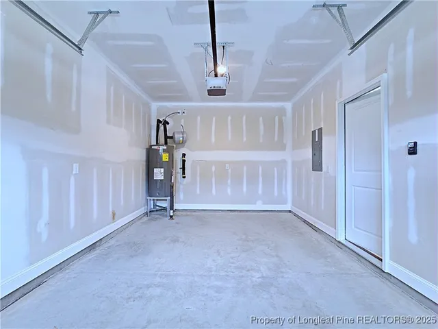 a view of an empty room with furniture