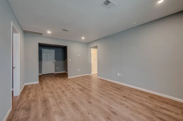 a view of an empty room