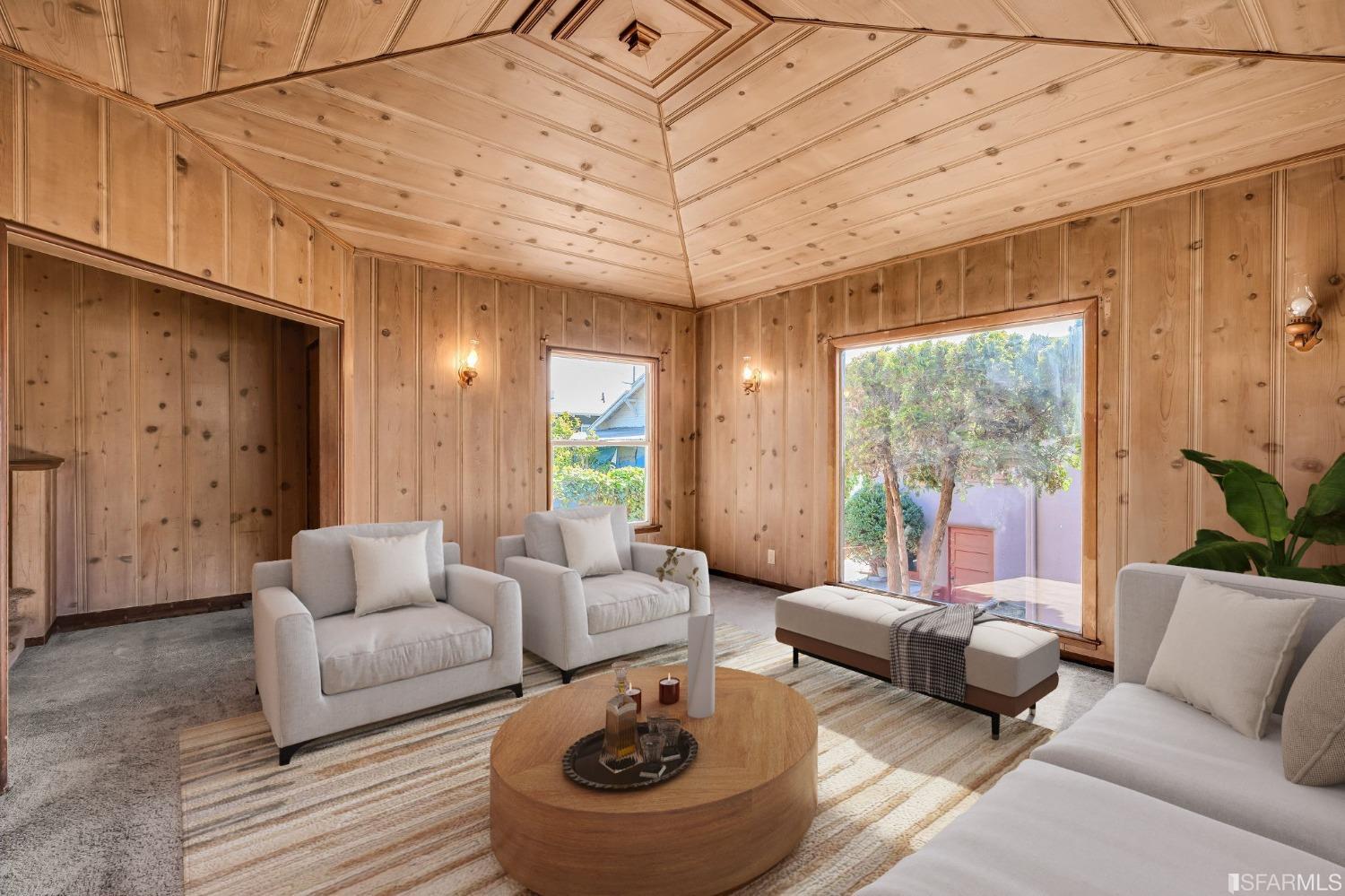 2123 Byron Street Berkeley, CA 94702 - Photo 2 of 54 a living room with furniture and a large window