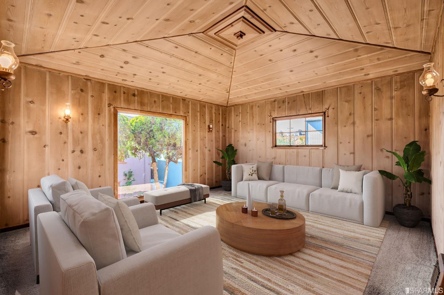 2123 Byron Street Berkeley, CA 94702 - Photo 40 of 54 a living room with furniture and a large window