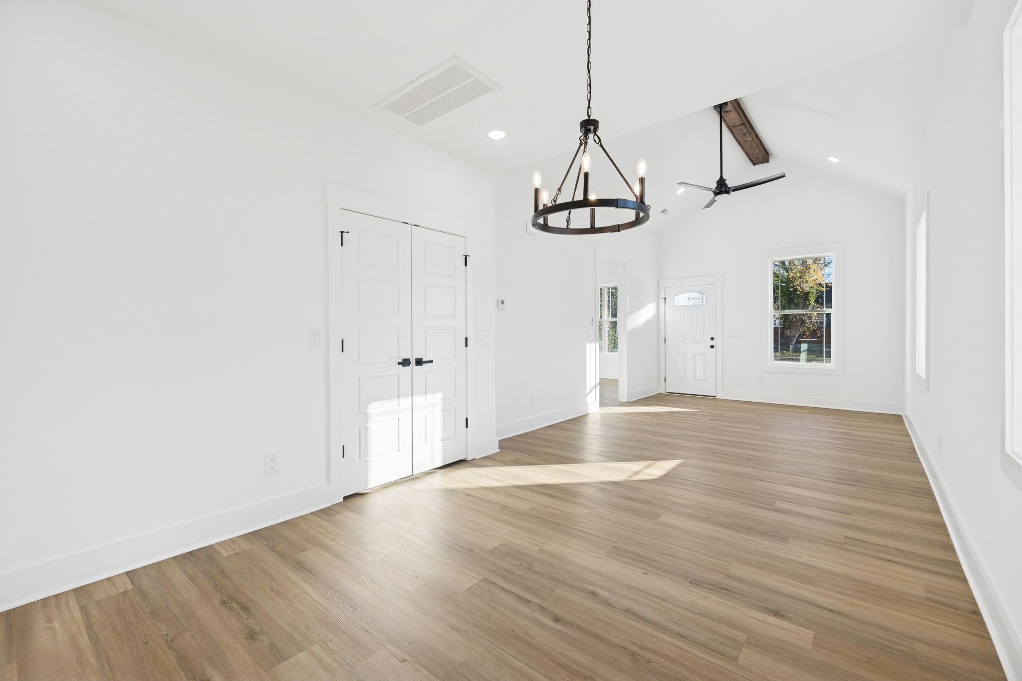 1511 Cheatham Street Springfield, TN 37172 - Photo 8 of 24 a view of empty room with wooden floor and fan